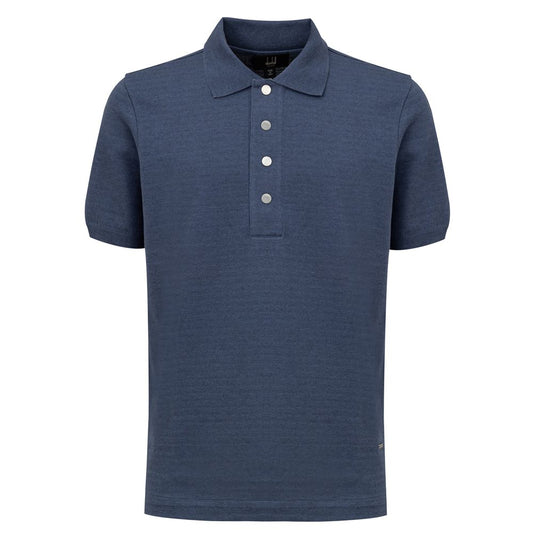 Blue Cotton Polo Shirt