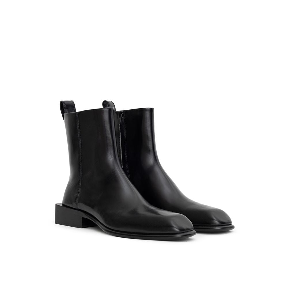 Black Leather Boot
