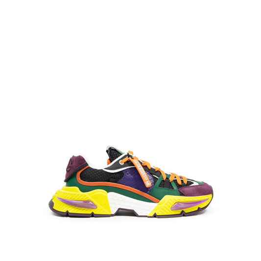Multicolor Fabric And Leather Sneaker