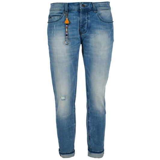 Blue Cotton Men's Slim Fit Jean