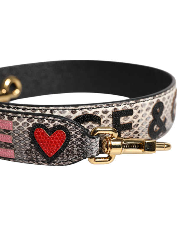 Dolce & Gabbana Multicolor DG AMORE Patch Bag Shoulder Strap
