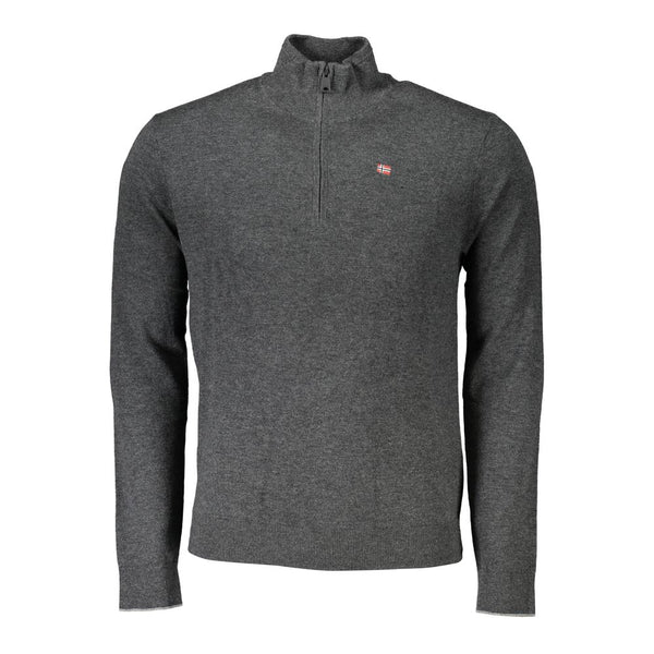 Napapijri Grigio Tessuto Men Sweater
