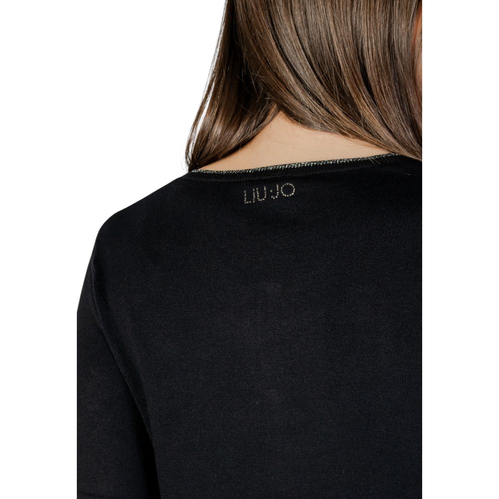 Black Viscose Cardigan