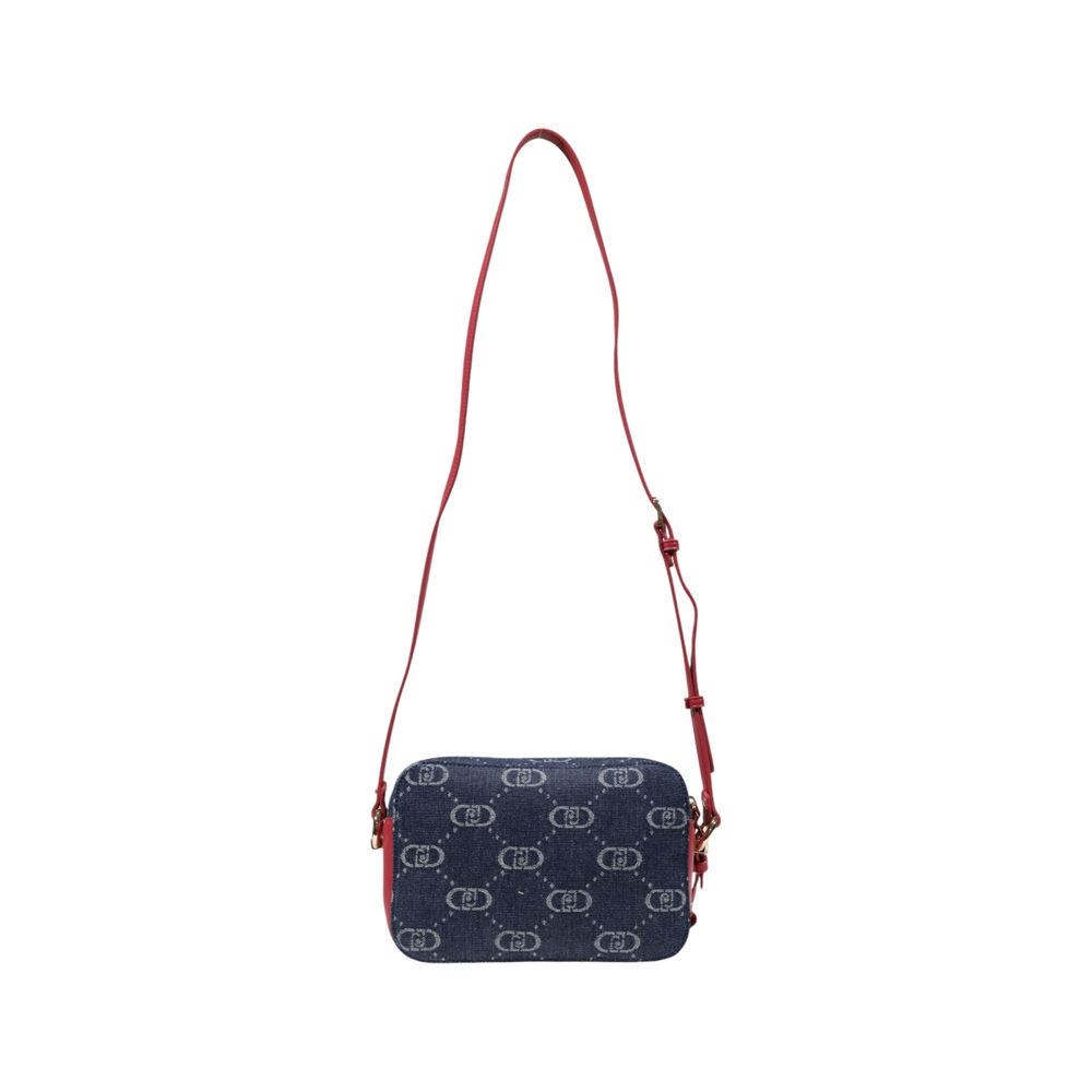 Blue Polyester Handbag