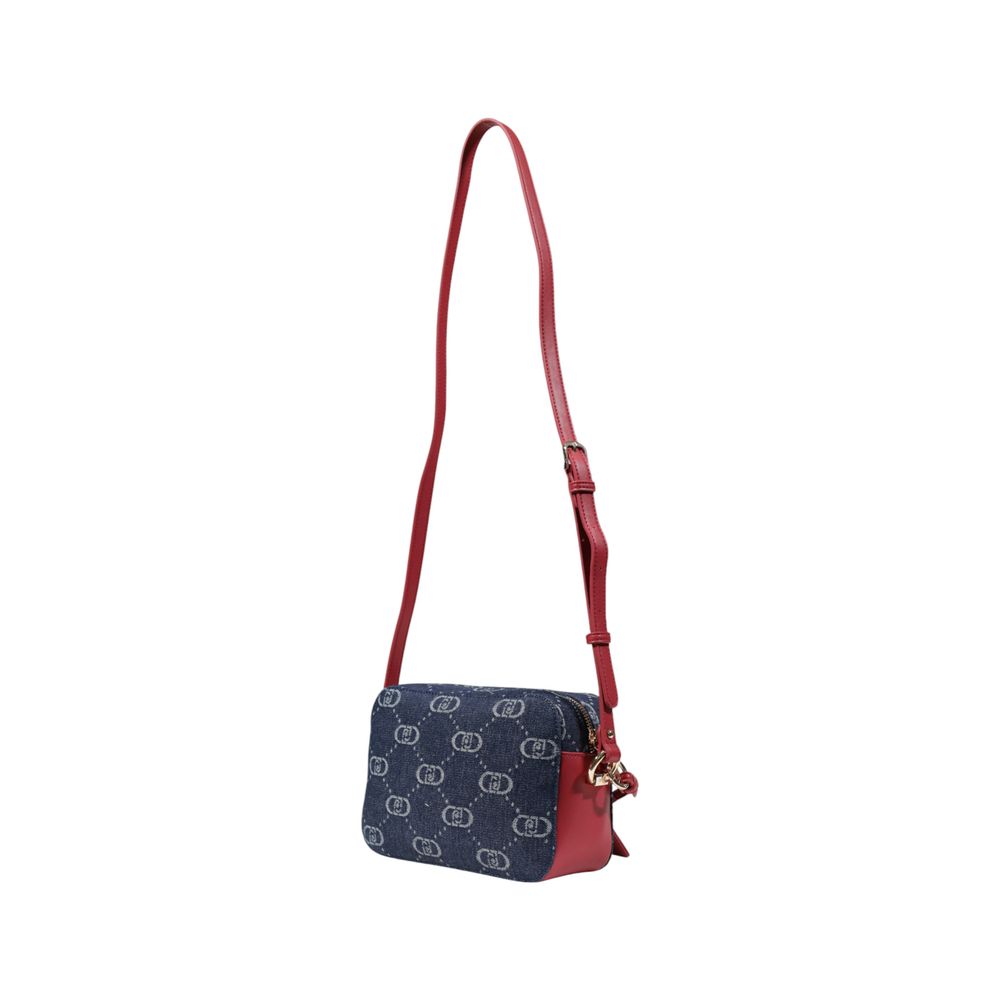 Blue Polyester Handbag