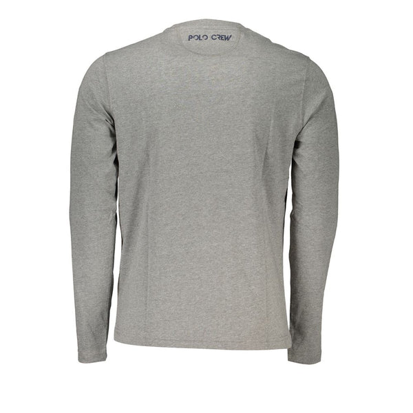 La Martina Grigio Cotton Men T-Shirt