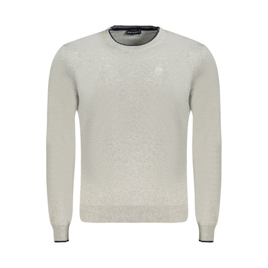 Gray Cotton Men Sweater