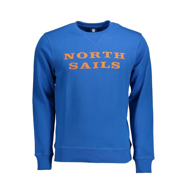 North Sails Blue Cotton Men's Sweatshirt