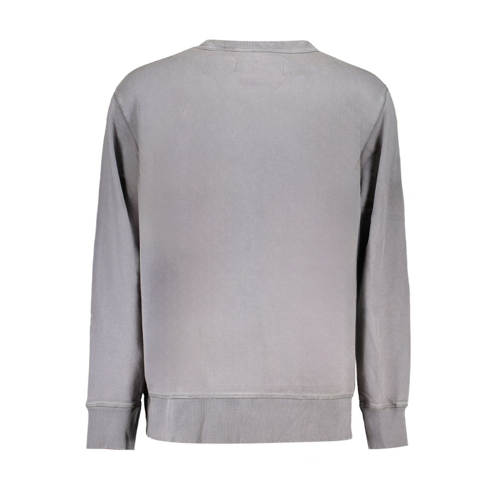 Gray Cotton Men Sweater