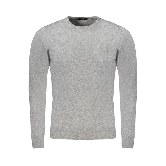 Gray Polyester Men Sweater