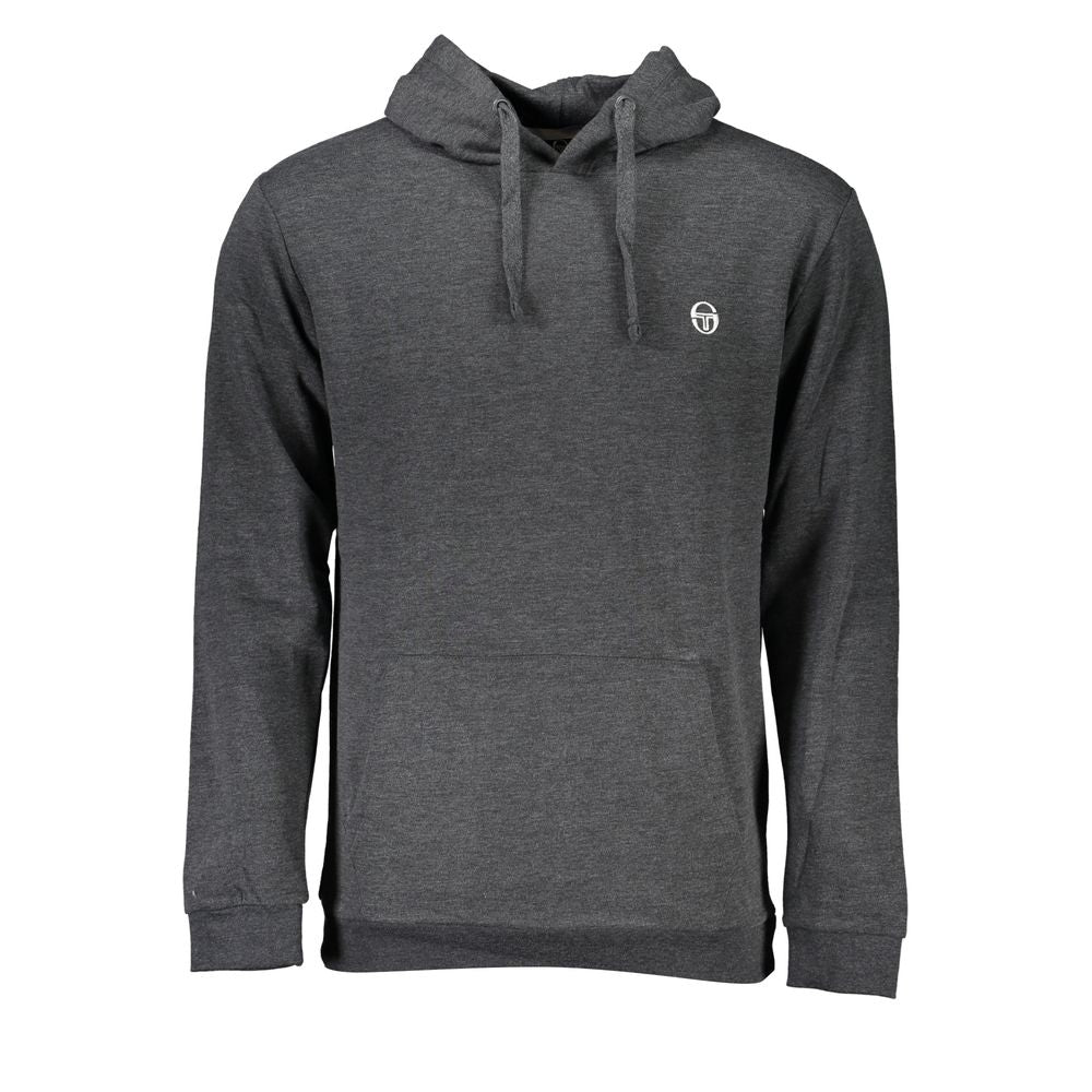 Gray Cotton Men Sweatshirt