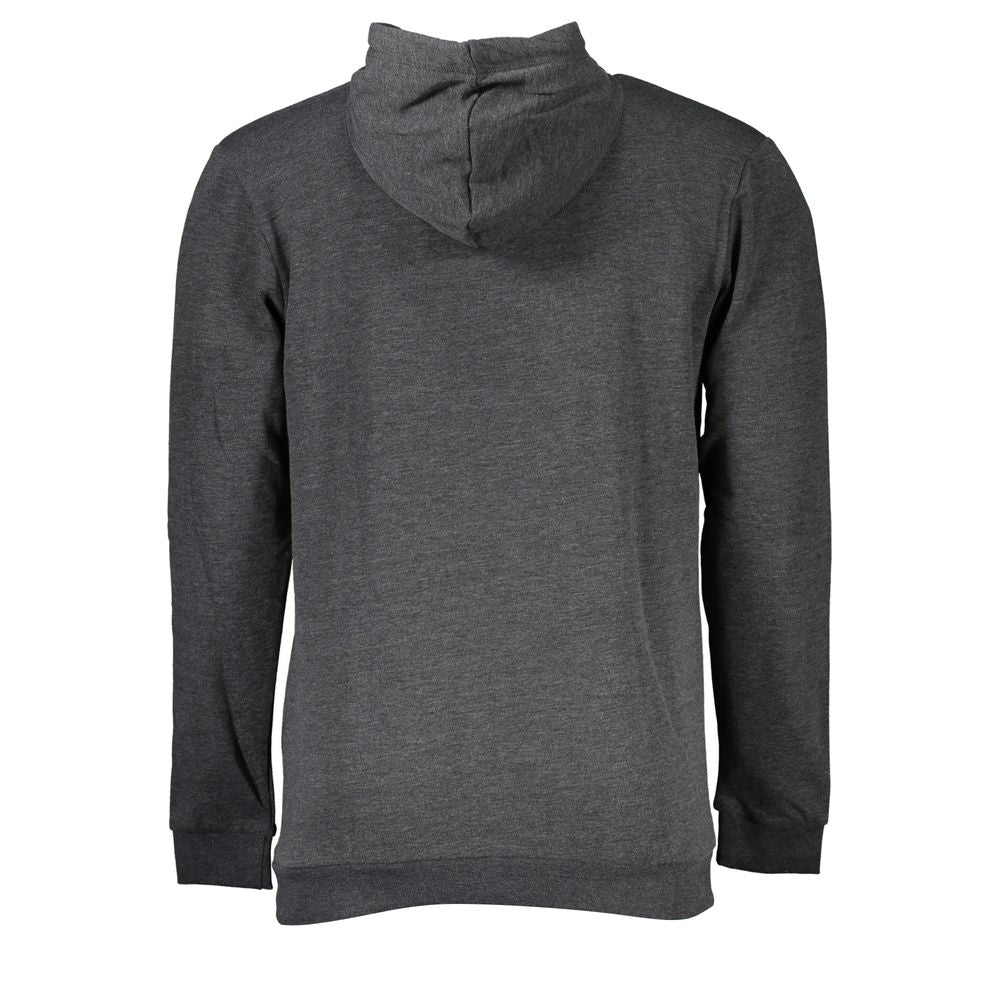 Gray Cotton Men Sweatshirt