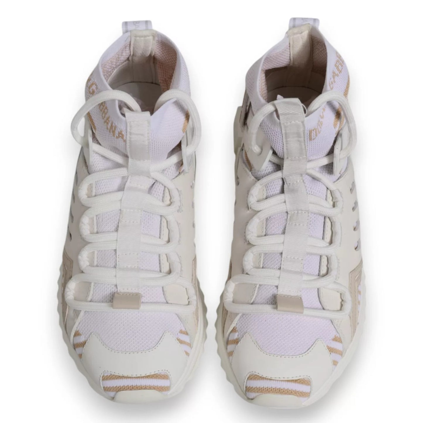 White Sorrento Socks Trekking Sneakers Shoes