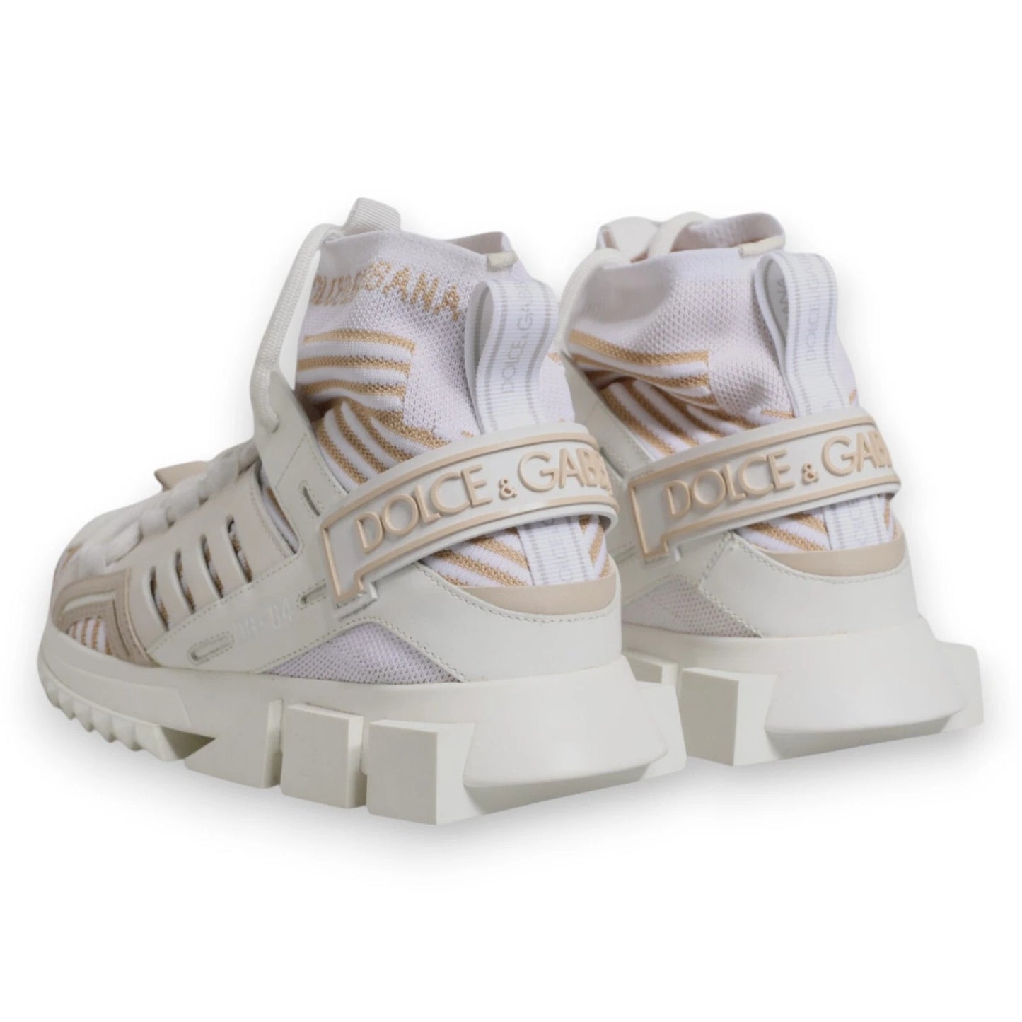 White Sorrento Socks Trekking Sneakers Shoes