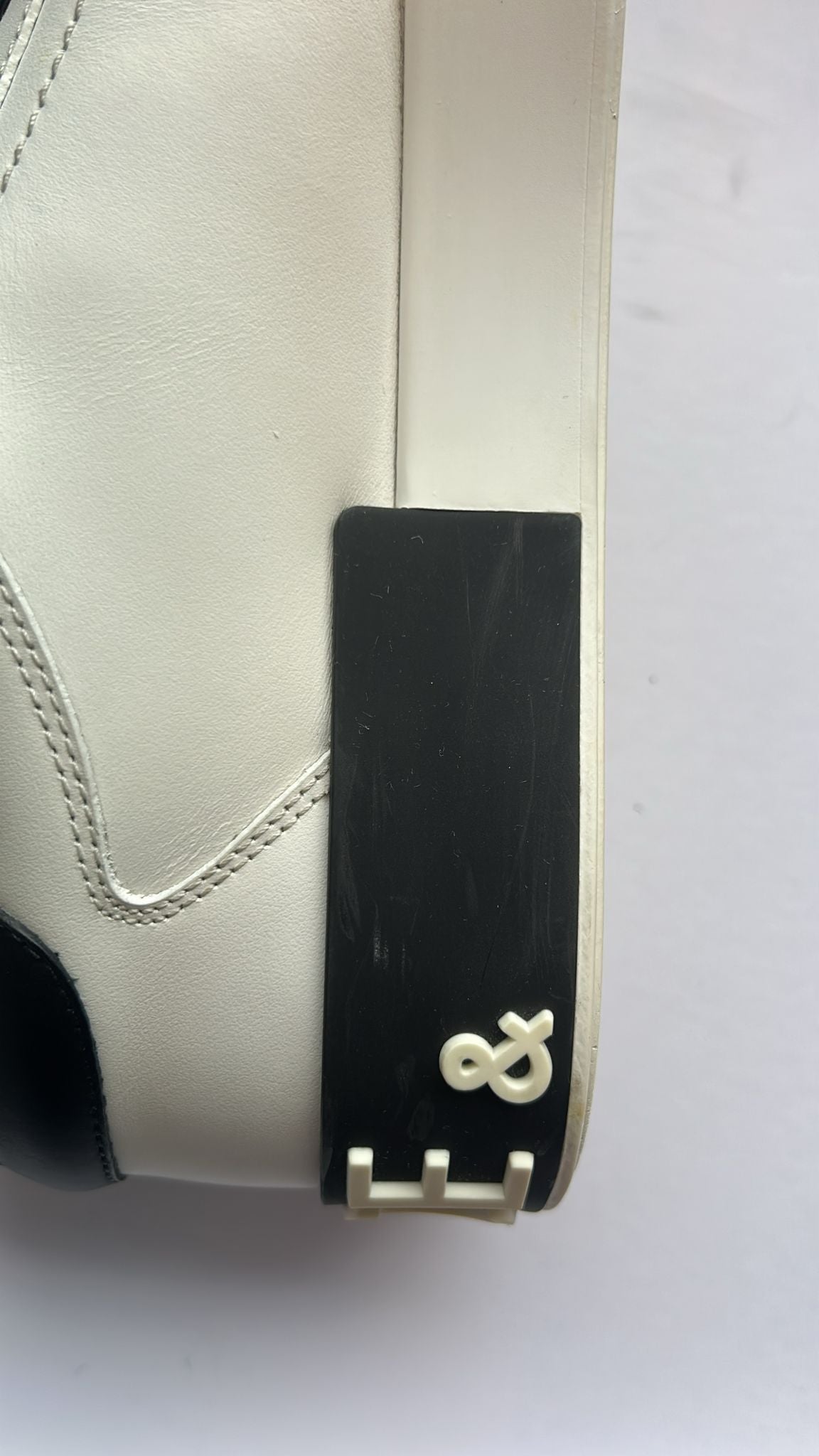 White Leather Logo Portofino Sneakers Shoes