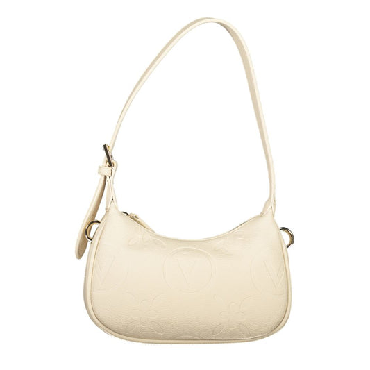 Beige Polyethylene Women Handbag