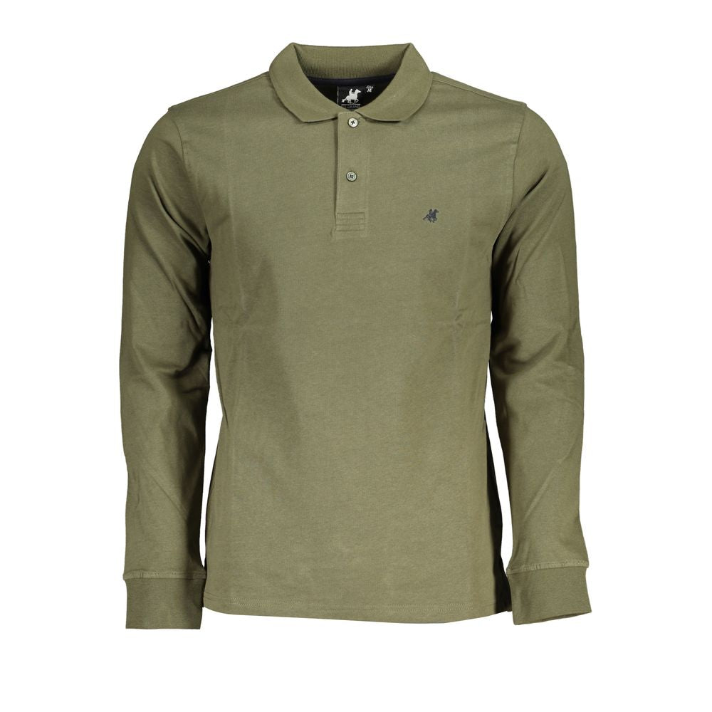 Green Cotton Polo Shirt