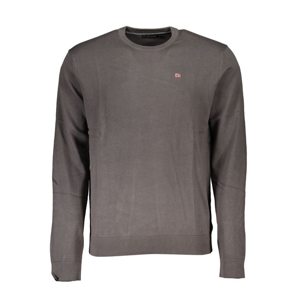 Napapijri Grigio Cotton Men Sweater