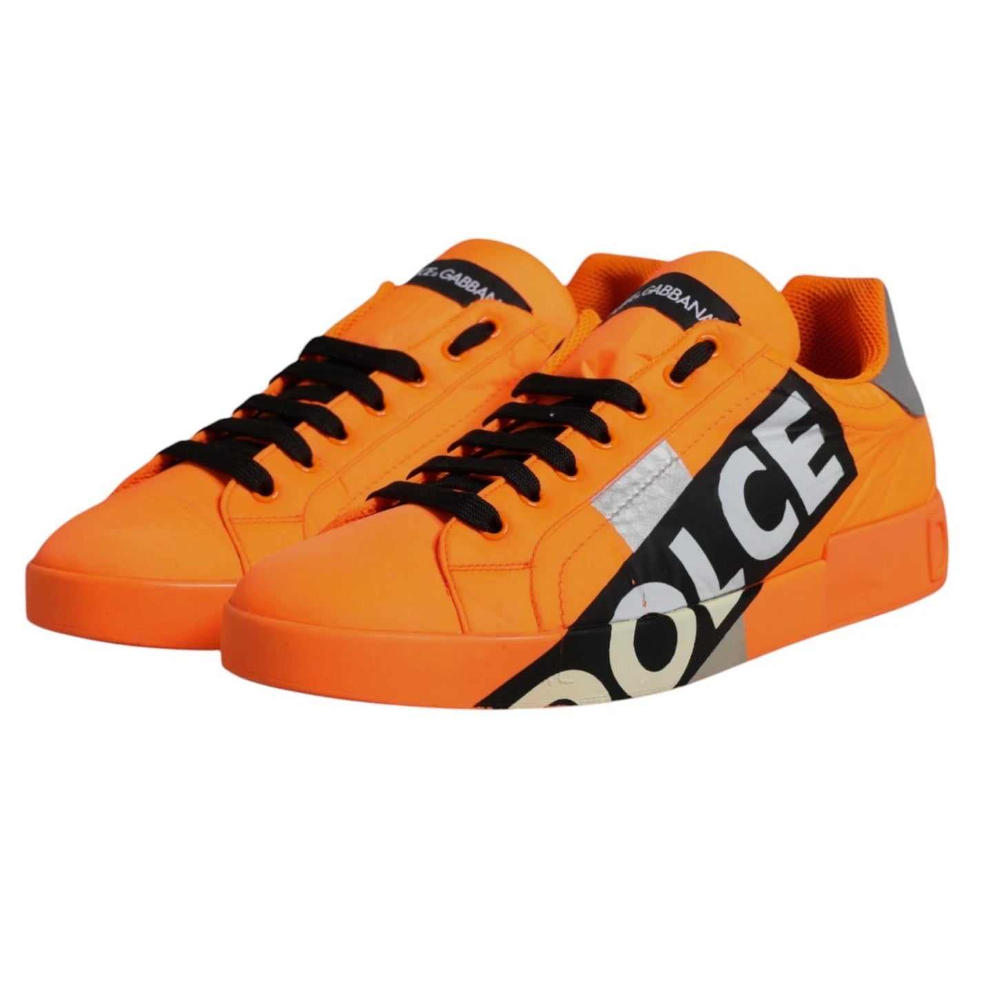Orange Portofino Logo Tape Men Sneakers Shoes