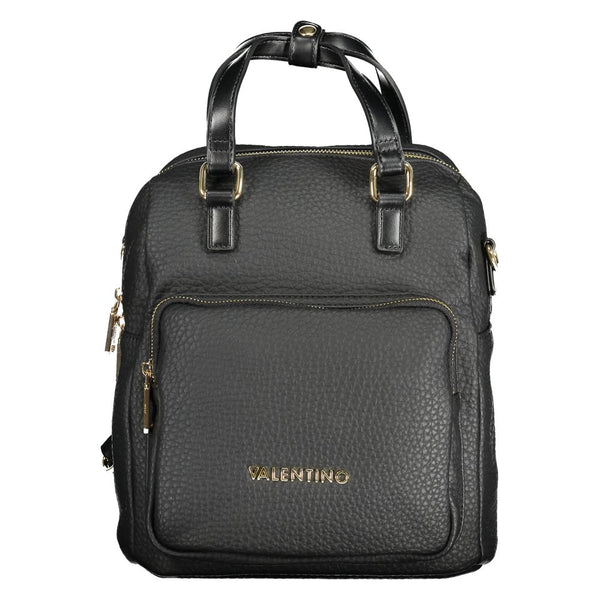 Mario Valentino Black Polyurethane Women's Backpack