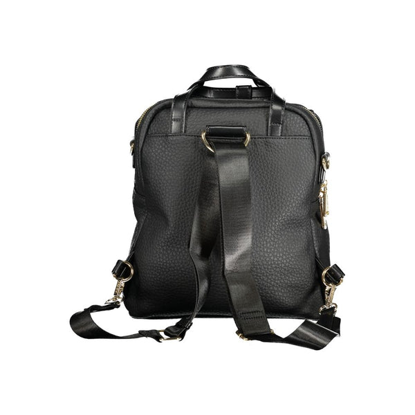 Mario Valentino Black Polyurethane Women's Backpack