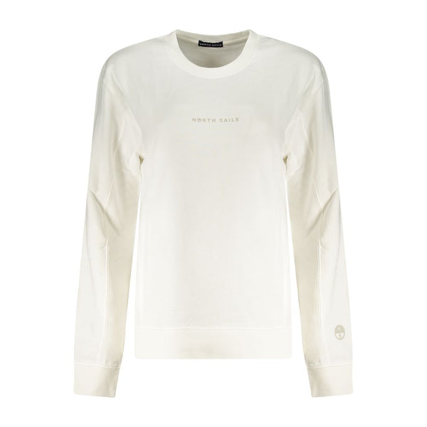 North Sails Bianco Cotton Women Sweatshirt