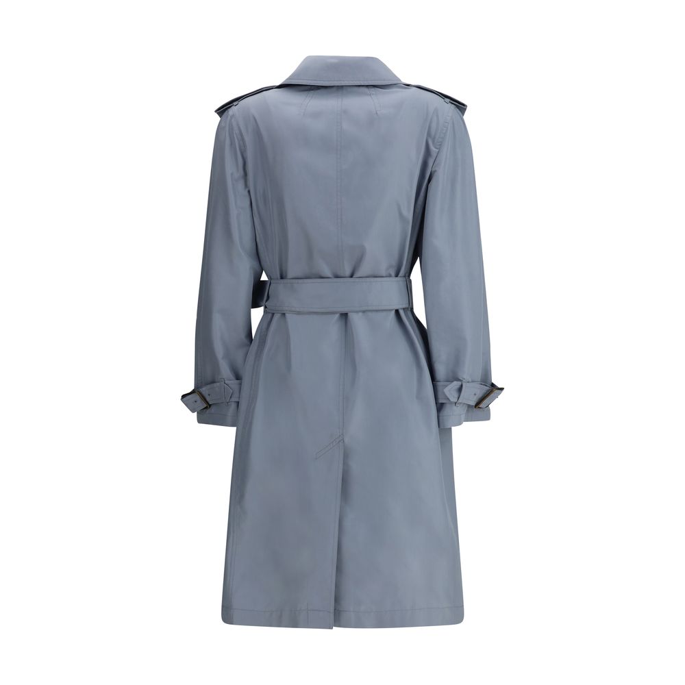 Silk long Trench Coat