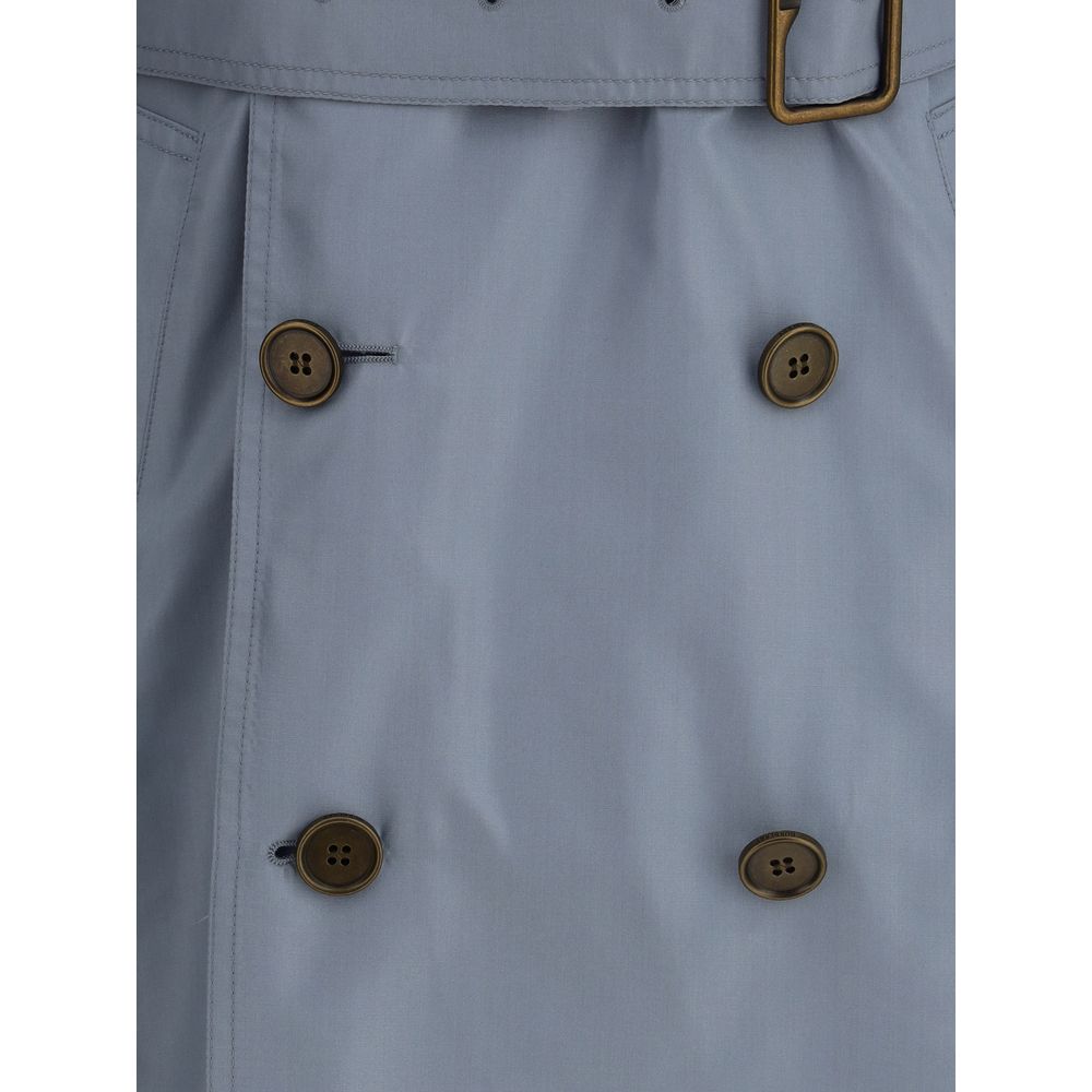 Silk long Trench Coat