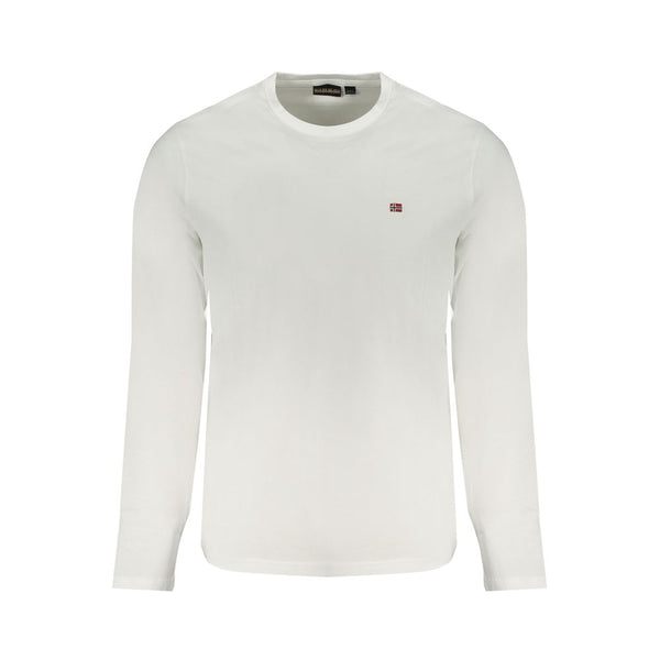 Napapijri White Cotton Men T-Shirt