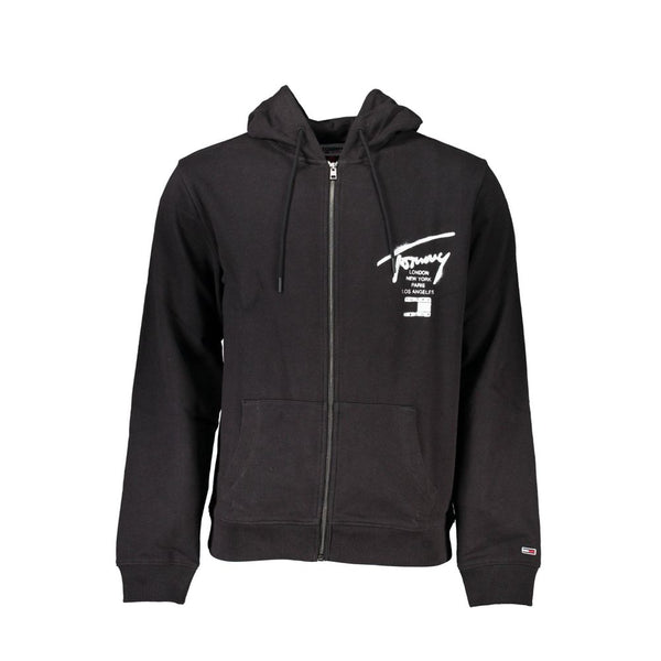 Tommy Hilfiger Black Cotton Mens Sweatshirt