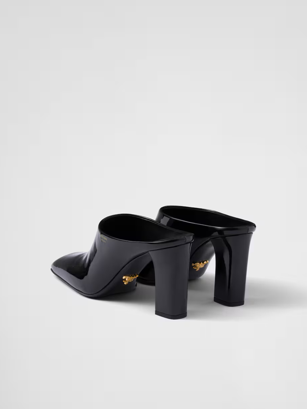 Patent leather heeled sandals