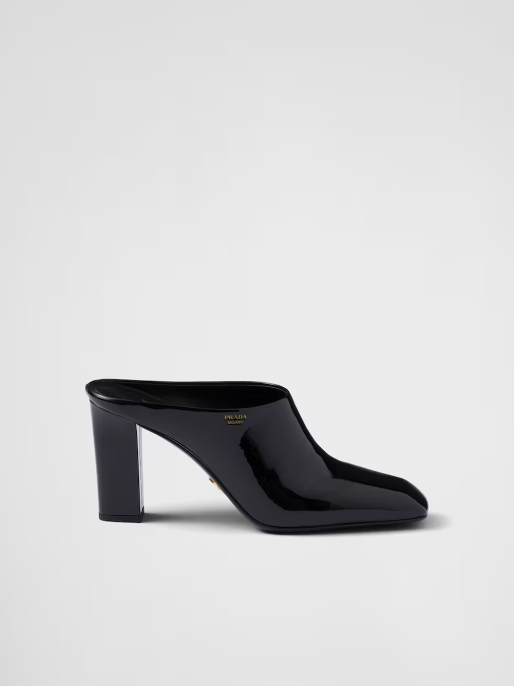 Patent leather heeled sandals