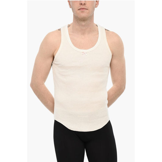 Cotton Underwear Tank Top With Bow