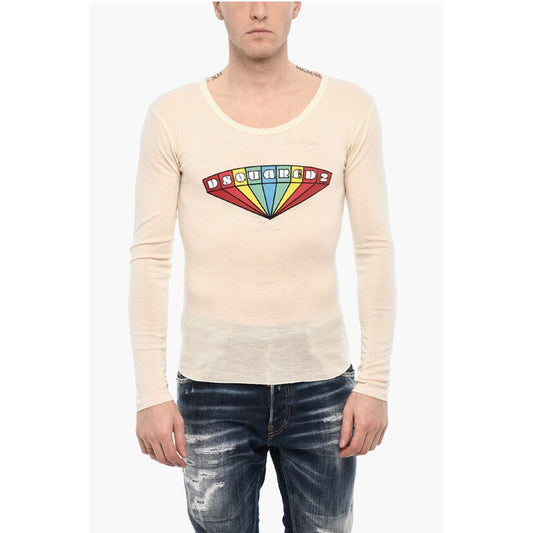 Slim Fit Crew-neck T-shirt with Frontal Print