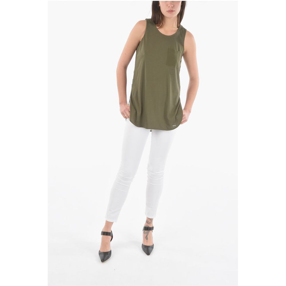 Woolrich Side Splits Oversized Top with Breast Pocket