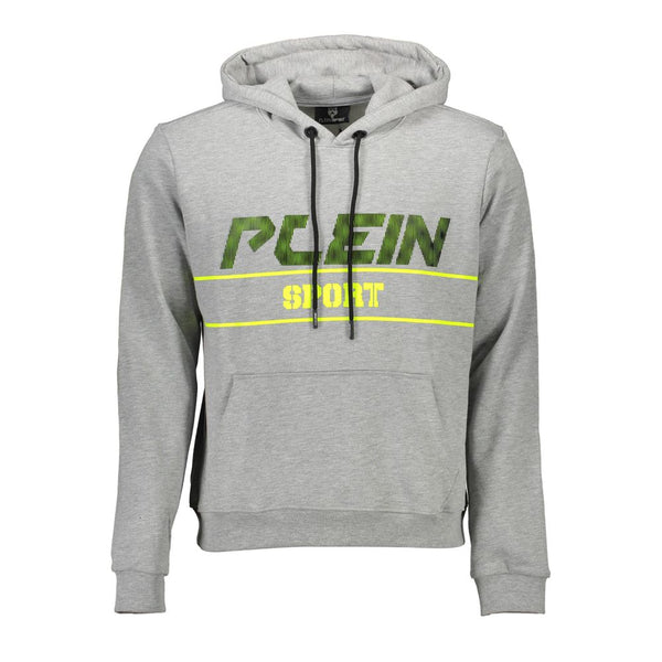 Plein Sport Grigio Cotton Men Sweatshirt