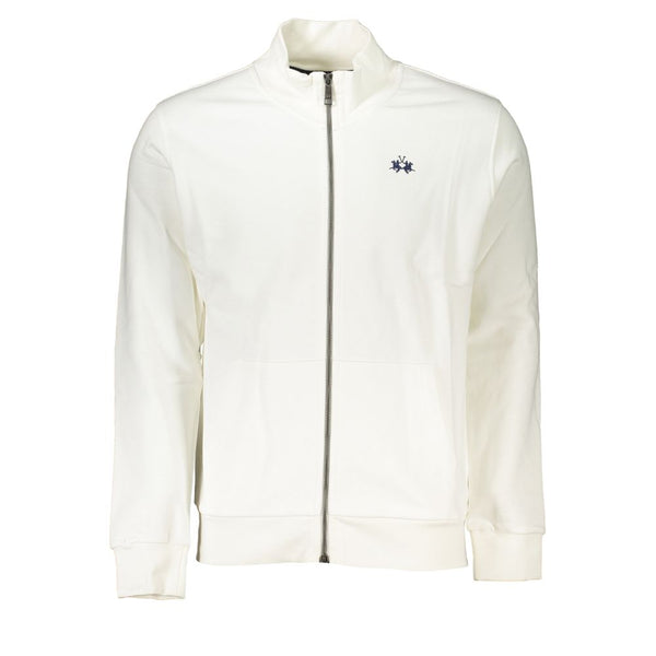 La Martina Bianco Cotton Men Sweatshirt