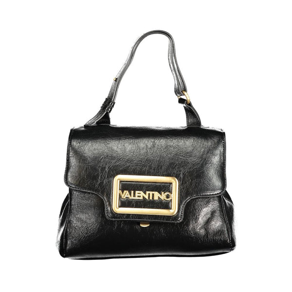Mario Valentino Nero Poliuretano Women Bag With Adjustable Handle