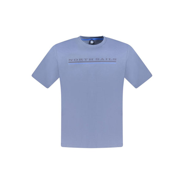 North Sails Blu Cotton Men T-Shirt