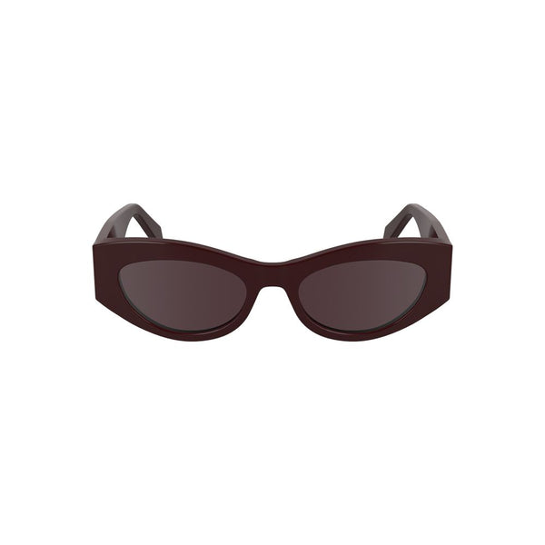 Calvin Klein Rosso Acetate Women Sunglass