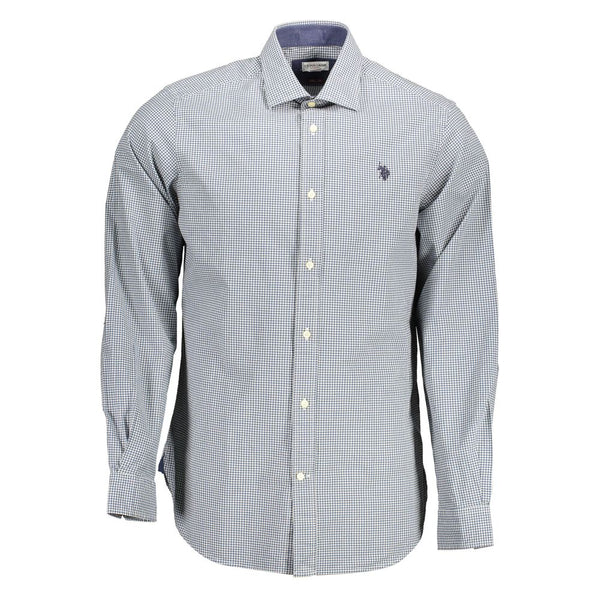 U.S. POLO ASSN. Azzurro Cotton Men's Shirt