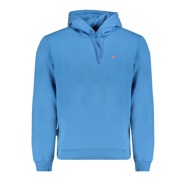 Napapijri Blue Cotton Men Sweatshirt