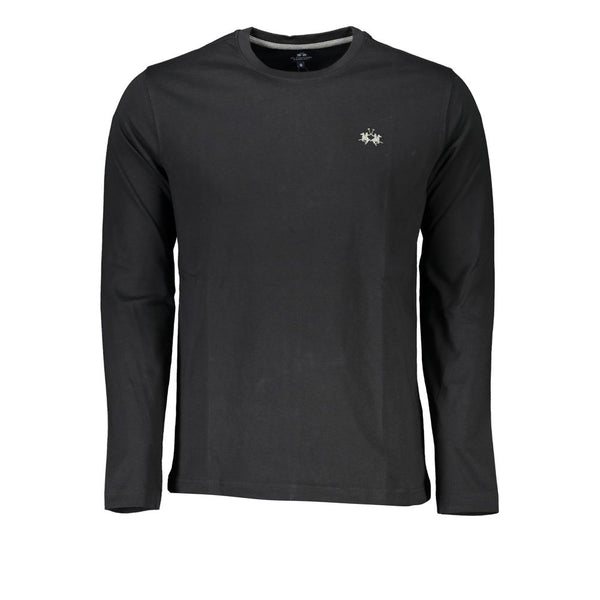 La Martina Black Cotton Men's T-Shirt