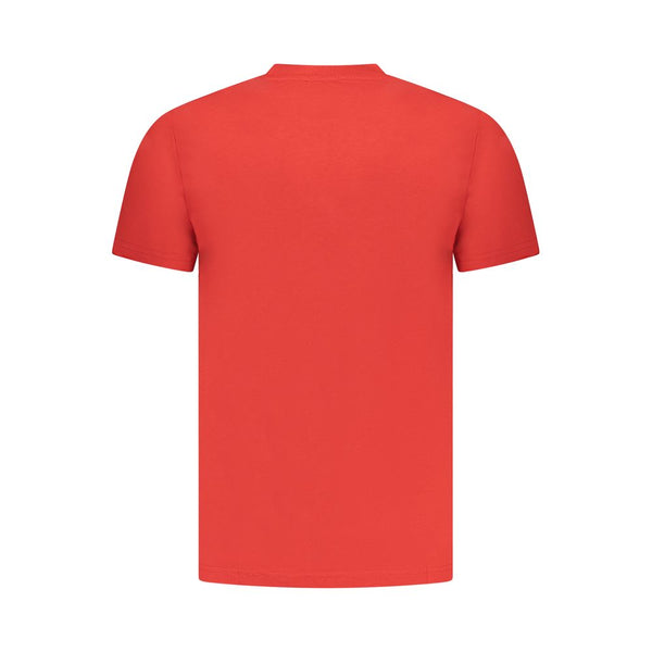 Cavalli Class Rosso Cotton Men T-Shirt