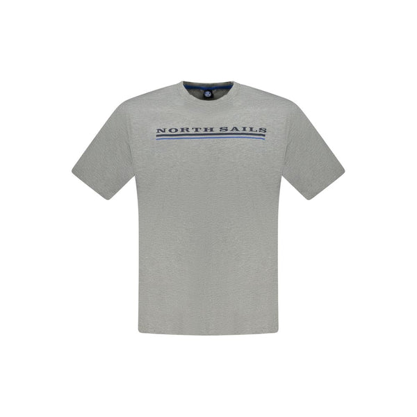 North Sails Grigio Cotton Men T-Shirt