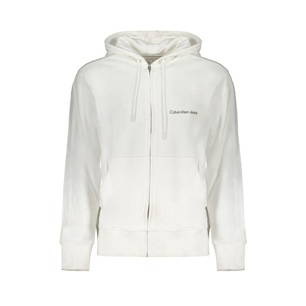 Calvin Klein White Cotton Men's Sweatshirt