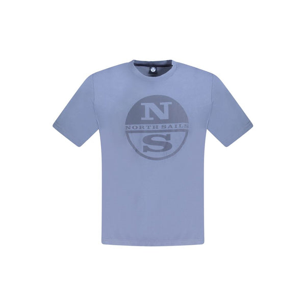 North Sails Blue Cotton Men T-Shirt