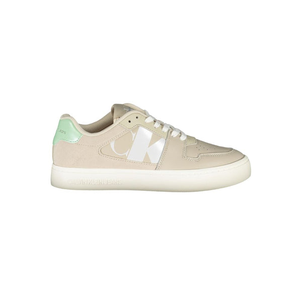 Calvin Klein Beige Polyurethane Women Sneaker