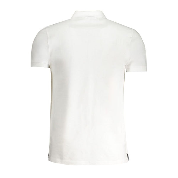 Cavalli Class "Bianco Cotton Men's Polo Shirt"