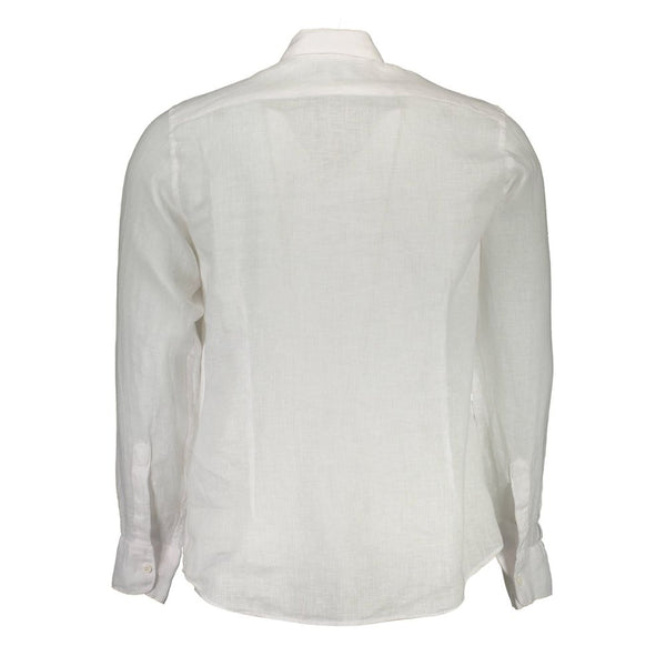 La Martina Bianco Linen Mens Shirt